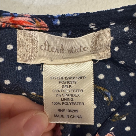 Altar’D State Floral Polka Dot Romper - Picture 3 of 5